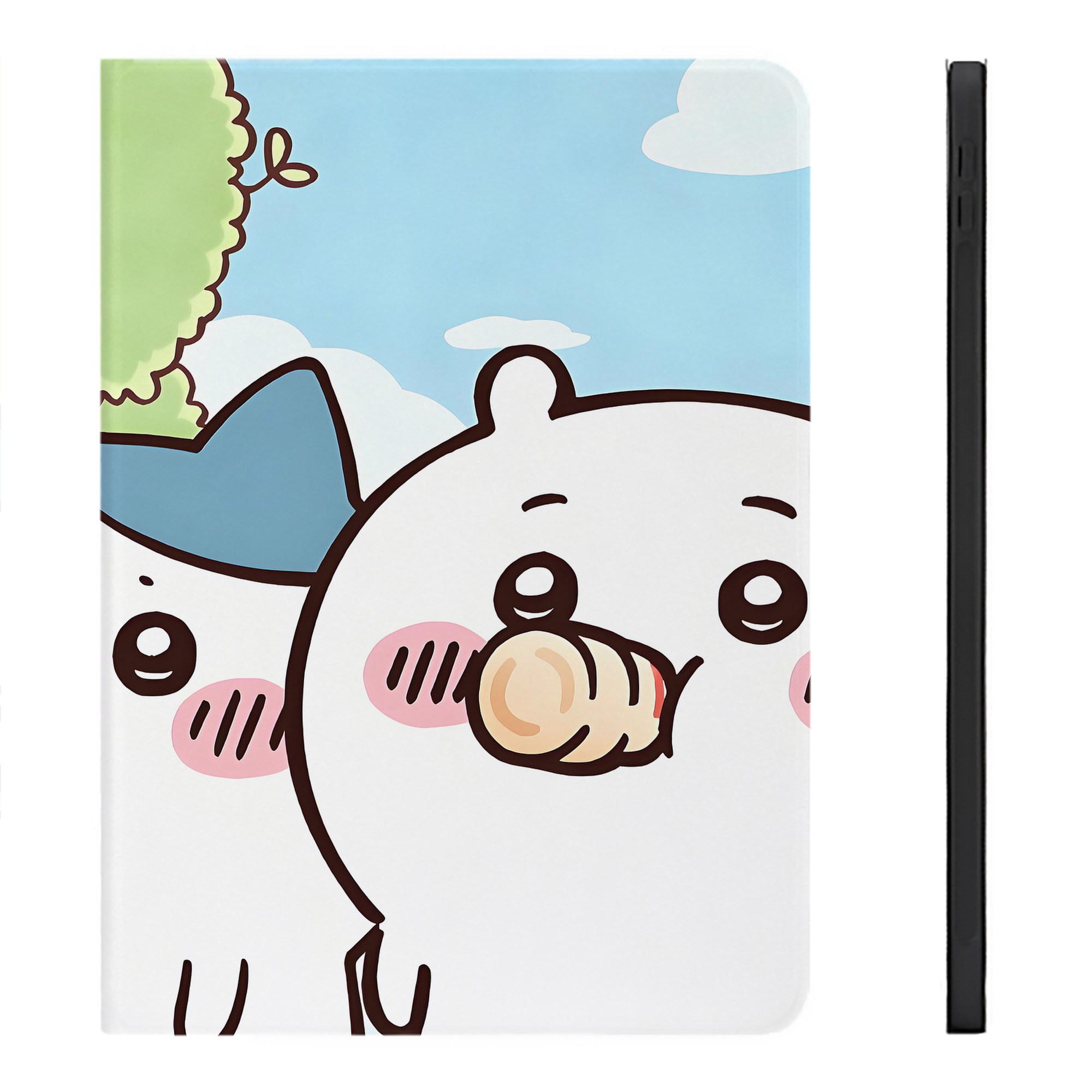 （画像用） ちいかわ Chii-kawa IPadケース ペンホルダー付き ブックスタイルデザイン